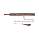 Sportsheets Signature Dawn Dream Collar & Leash features a stylish collar and chain leash design.