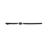 Sportsheets Signature Twilight Tease Barrel Gag with blue mouthpiece and black strap for bondage play.