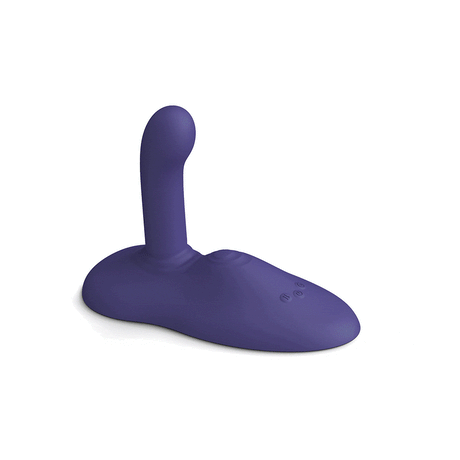 Love To Love Gofast Thrusting Vibrator Midnight Indigo showcasing its sleek design and dual-zone stimulation features.