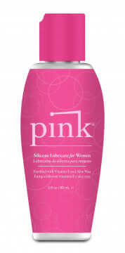 Pink Silicone Lubricant 2.8 Oz bottle showcasing premium personal lubricant for comfort and glide.