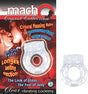The Macho Crystal Collection Vibrating Cock Ring Clear