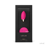 LELO LYLA 2 Remote Control Vibrating Egg Cerise in sleek packaging for discreet pleasure.