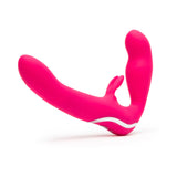 Happy Rabbit Vibrating Strapless Strap-On Pink