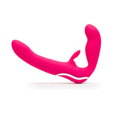 Happy Rabbit Vibrating Strapless Strap-On Pink