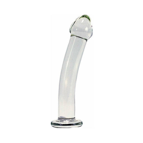 Crystal Delights Glass Harnessable Dildo Clear, a sleek glass dildo for versatile pleasure and stimulation.