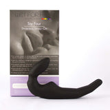 Wet For Her FOUR Vibrating Strapless Strap-On Black