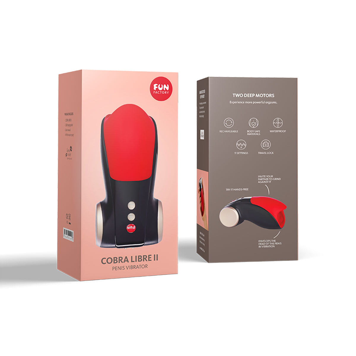 Fun Factory Cobra Libre 2 Penis Vibrator Red