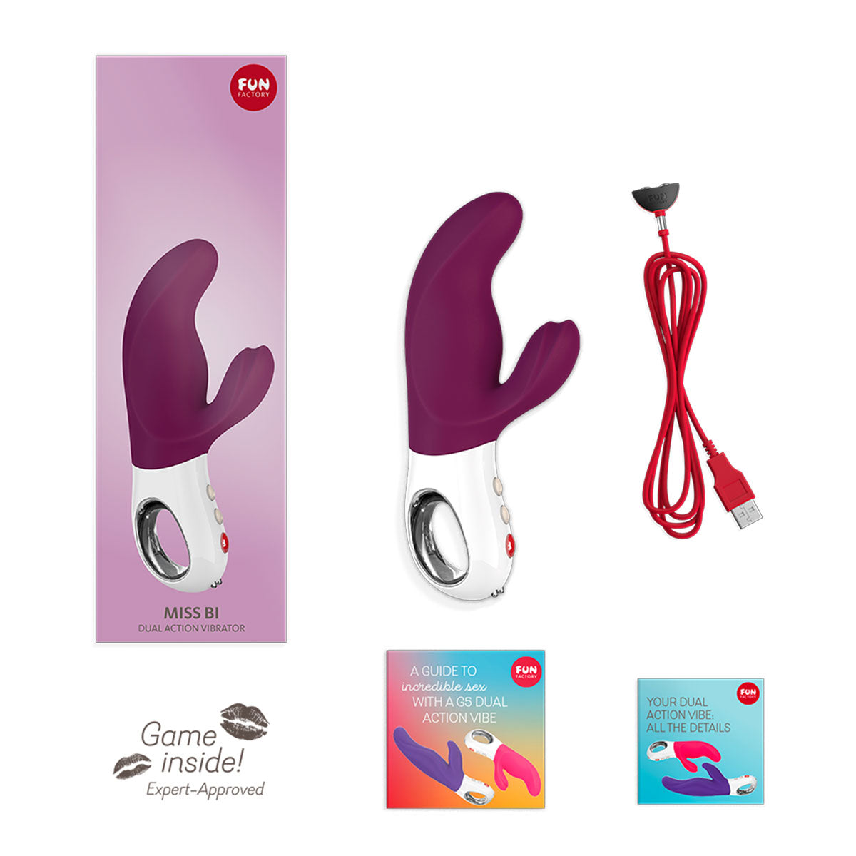 Fun Factory Miss Bi Dual Action Vibrator Grape