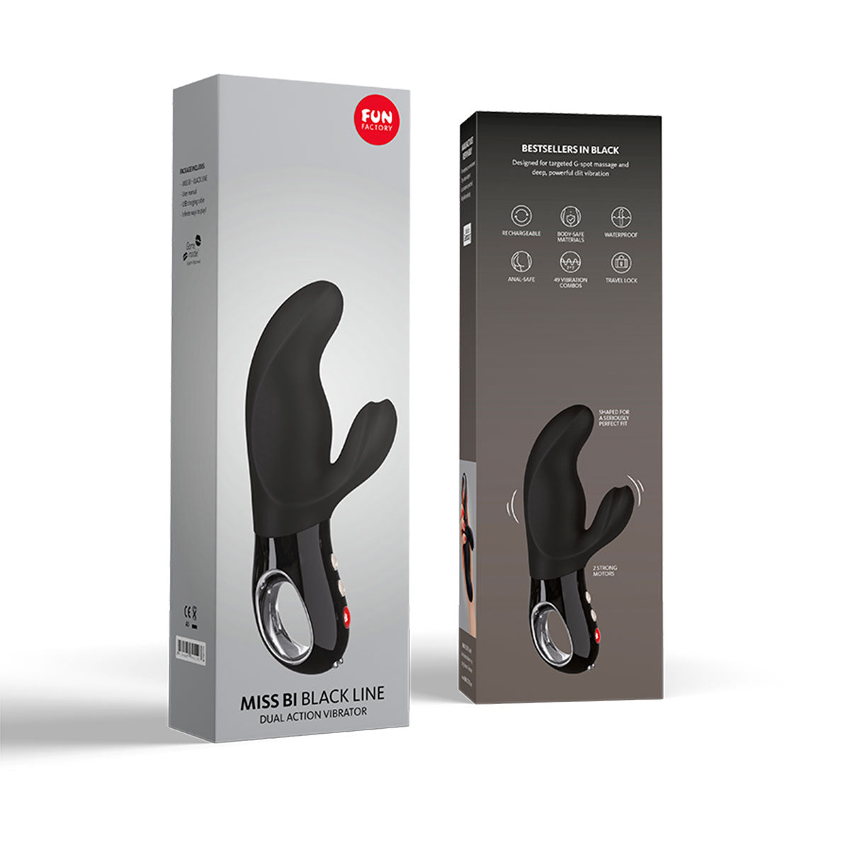 Fun Factory Miss Bi Black Line Dual Action Vibrator