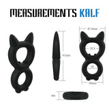 Velv'Or Rooster Kalf Cat Ears Double Cock Ring