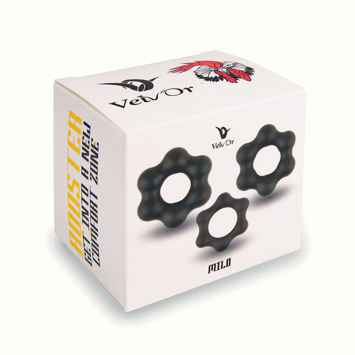 Velv'Or Rooster Milo 3-Piece Cock Ring Set