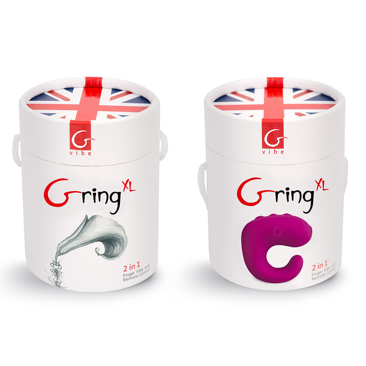Gvibe Gring XL 2-in-1 Finger Vibe & Remote Control Sweet Raspberry