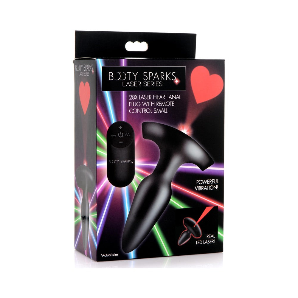 Booty Sparks Laser Heart Anal Plug with Remote S