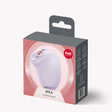 Fun Factory Mea Air Pulse Clitoral Vibrator Purple packaging design on display.