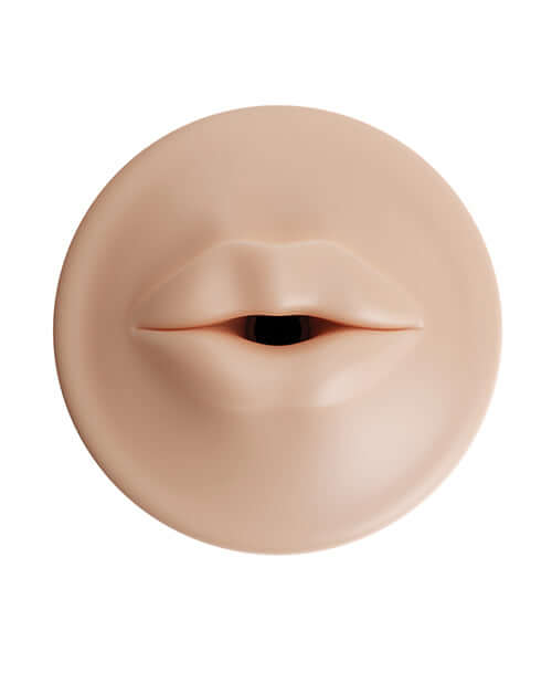 Autoblow AI Ultra Mouth Sleeve Beige realistic texture for enhanced stimulation.