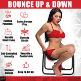 LoveBotz Bangin Bench Extreme Sex Stool showcasing its features for versatile sex play in a stylish design.