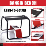 LoveBotz Bangin Bench Extreme Sex Stool easy-to-set up with comfortable elastic and versatile strap-on harness.