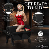 Bareback Submission Horse Black with comfortable padded frame and 6 attachment points for accessories.