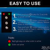Zeus Electrosex 16 Inch E-stim Spiked Paddle Black easy to use instructions for activating e-stim levels.