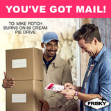 Anal Itch Relief Joke Gift delivery, funny prank mailer with instructions and a feather for laughter.