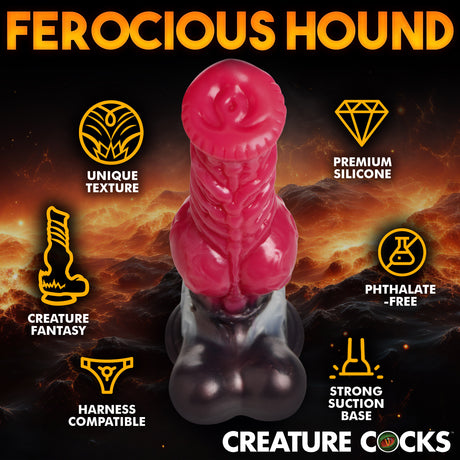 Cujo Canine Silicone Dildo Extra Large featuring unique texture and premium silicone design.