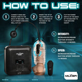 How to use The Milker Stamina with Automatic Stroking Suction & Vibration, featuring setup instructions and control options.