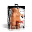 Ramming Briefs Thrusting Vibrating Penis Panties Medium packaging displaying silicone briefs and remote control.