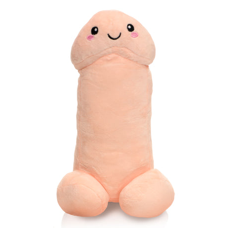 Happy Peckers Penis Pillow Small, a cute and fluffy novelty pillow designed for cuddling and humor.
