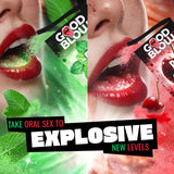 Good Blow BJ Candy 4 Count Sampler Pack with mint and cherry flavors for a fun oral play experience.