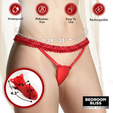 Textured Silicone Panty Vibe with Remote features waterproof design, phthalate-free material, and adjustable size for comfort.