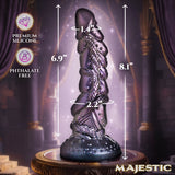 Creature Cocks Ilias Elf Silicone Fantasy Dildo with premium phthalate-free silicone, measuring 8.1 inches tall and 2.2 inches wide.