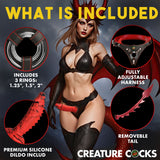 Creataure Cocks Drakona Dragon Tail Strap-On Harness with Dildo features adjustable harness, removable tail, and premium silicone dildo.