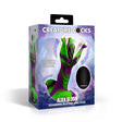 Creature Cocks Alien Bloom Expanding Silicone Anal Plug packaging showcasing its unique design and controls for pleasure.