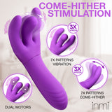 Velvet Touch Come-Hither G-Spot Silicone Vibrator with dual motors and come-hither stimulation features.