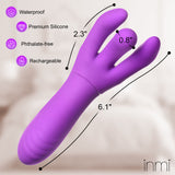 Velvet Touch Come-Hither G-Spot Silicone Vibrator features waterproof premium silicone and is phthalate-free.