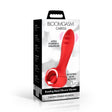 Bloomgasm Caress Rotating Bead Silicone Vibrator in packaging, featuring ultra powerful vibration and rotating bead action.