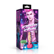 K-Pop Idols KG Silicone Dildo with Balls packaging featuring a bold design and glowing veins for ultimate play.