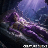 Creature Cocks Tenta Wand Silicone Vibrating Wand Purple character submerged in an underwater setting.