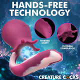 Creature Cocks Deep Seeker Gyrating Octopus Vibrator Purple featuring hands-free technology.