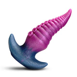 Creature Cocks Plug Topus Silicone Butt Plug featuring a vibrant spiraled design with ridges for enhanced sensation.