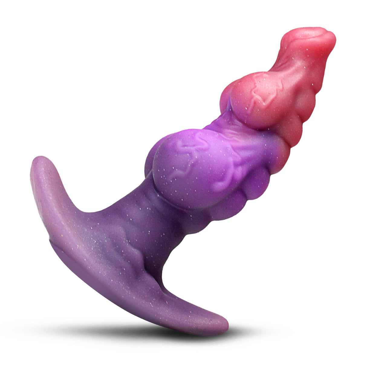 Creature Cocks Dragon Master Fantasy Silicone Butt Plug featuring detailed curvature and vibrant colors for a fulfilling experience.