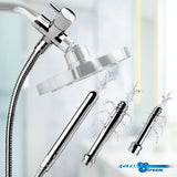 CleanStream Ultimate Shower Enema Set with three nozzles and shower head for intimate hygiene.
