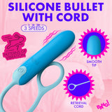 Bang Silicone Bullet with Cord Blue - Image 3