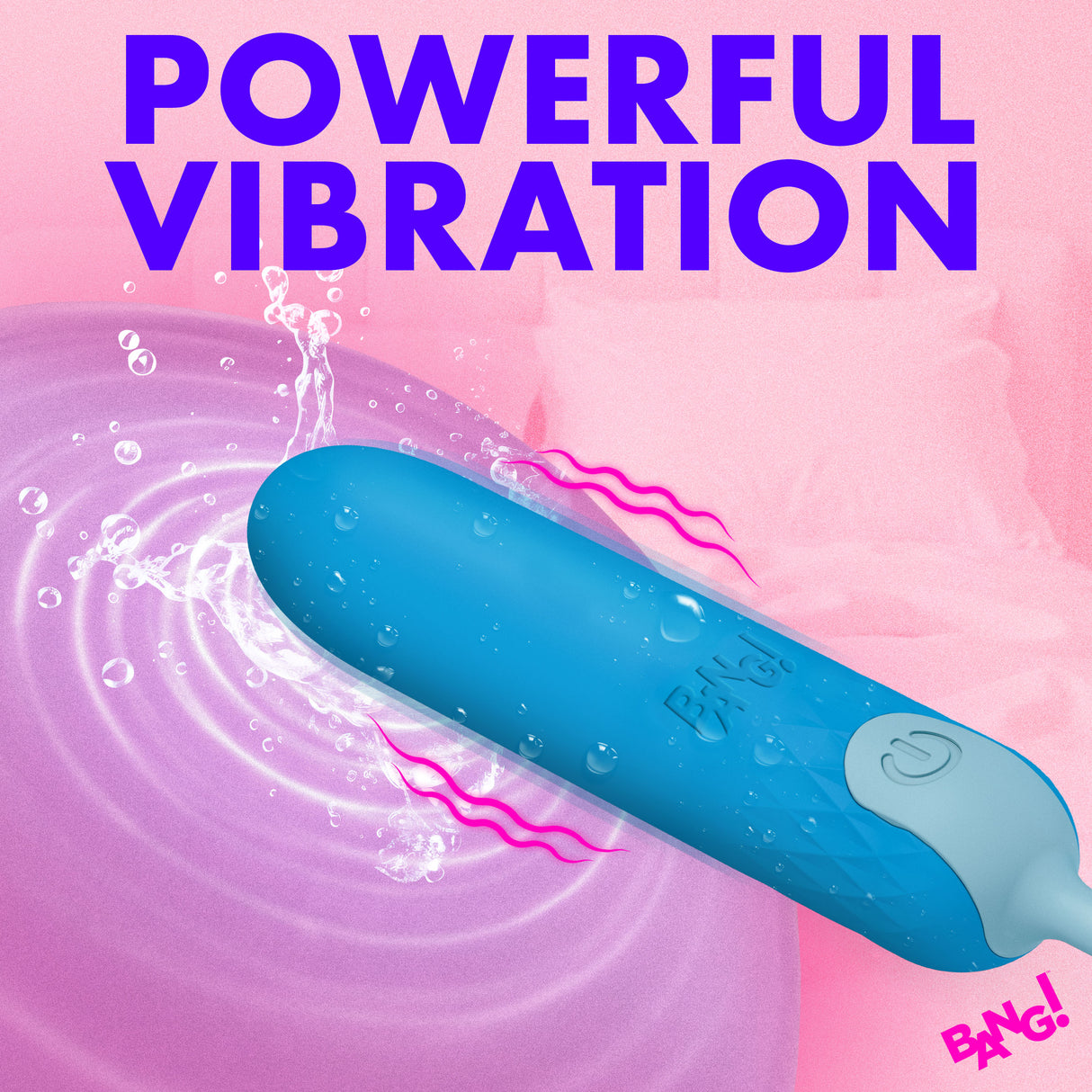 Bang Silicone Bullet with Cord Blue - Image 4
