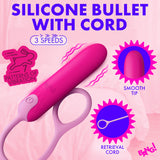 Bang Silicone Bullet with Cord Pink - Image 3