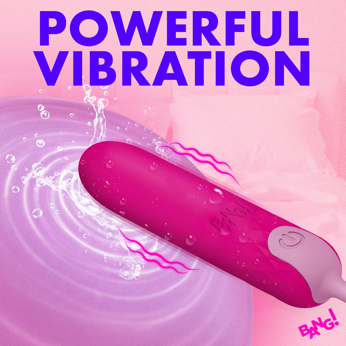 Bang Silicone Bullet with Cord Pink - Image 4