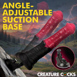 Creature Cocks Thrusting Gallop Vibrating Silicone Dildo with angle-adjustable suction base.