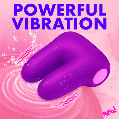 Dual Silicone Clitoral Vibrator Purple with powerful vibration and soft silicone design for enhanced pleasure.