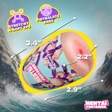 Kairea the Tentacle Girl Ass Egg Masturbator with measurements, showcasing its unique design and phthalate-free material.