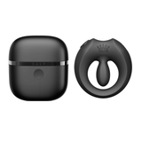 ZALO Apis Vibrating Couples Ring Obsidian Black with sleek design and high-quality finish.